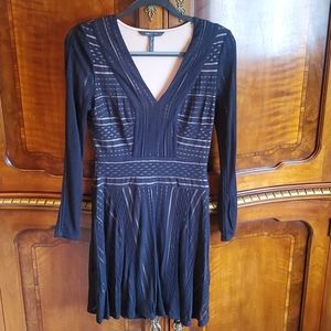 Black bcbg v neck dress
